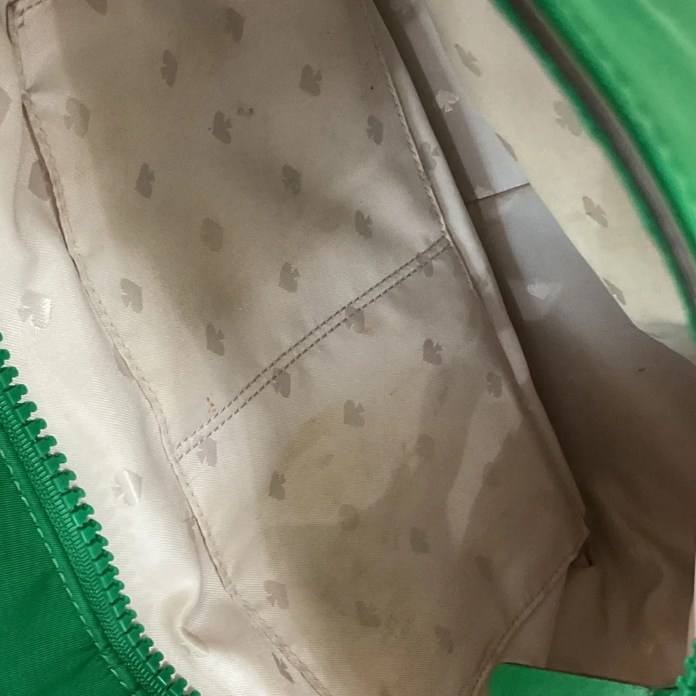 kate spade vibrant green nylon tote with detachable strap